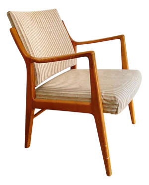 Vintage Swedish Armchair in Birch, 1950s