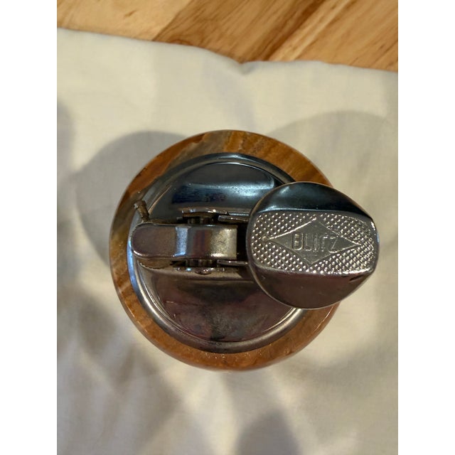 1970s Vintage 1970s Italian Onyx Table Lighter For Sale - Image 5 of 6
