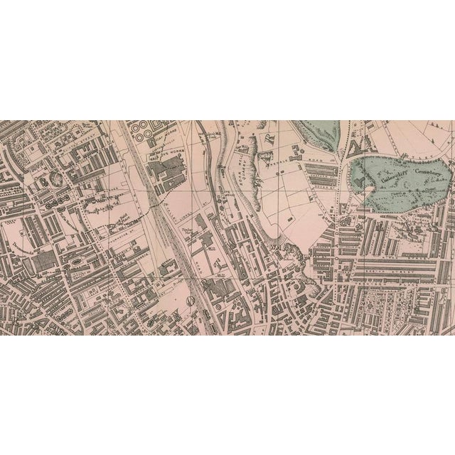 Black Victorian Bradford Street Plan Map by Edward Weller, 1885 For Sale - Image 8 of 10
