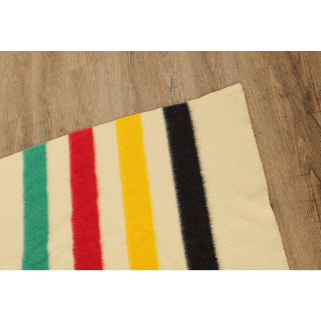 Vintage Hudson's Bay Company FourPoint Wool Blanket Chairish