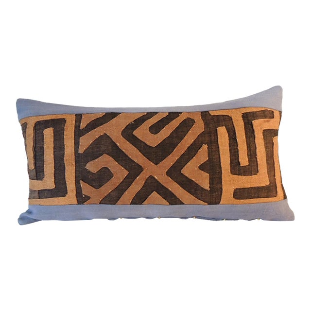 Vintage African Long Bolster Decorative Pillow 13 X 25 For Sale