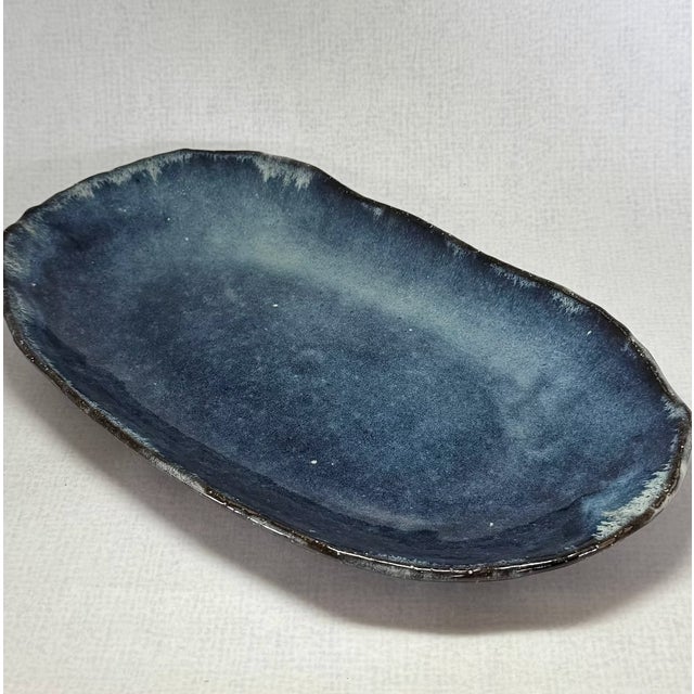 Sculpture Materials Oval Plates by Seigan Yamane, Set of 2 For Sale - Image 7 of 7