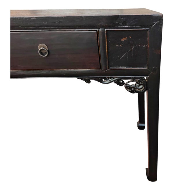 19th Century 104" Long 5 Drawer Console Table For Sale - Image 4 of 6