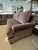 Wesley Hall Furniture Brown Strie Velvet Sectional For Sale - Image 9 of 11