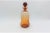 Glass Art Deco Amber Glass Liquor Decanter and Glasses, Czech Republic, 1930s, Set of 9 For Sale - Image 7 of 9