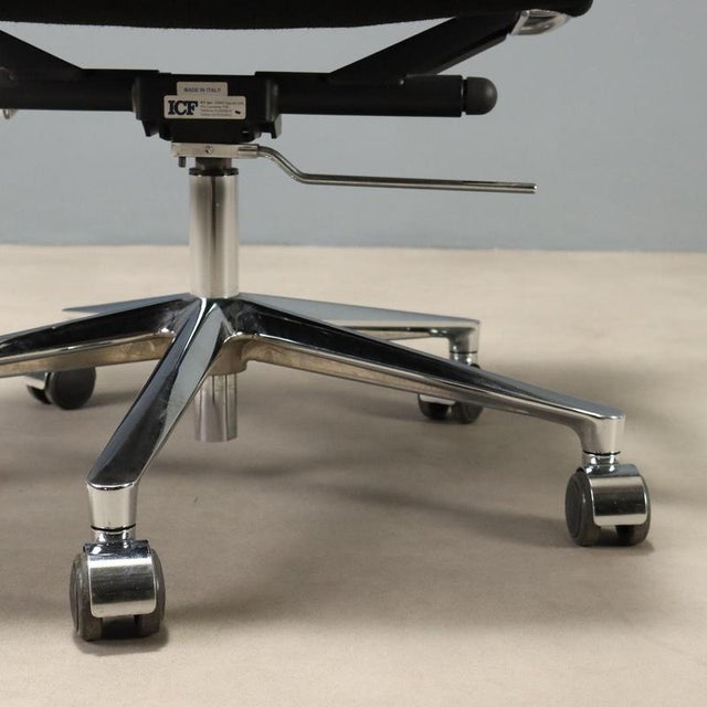 Metal Office Chair attributed to Charles and Ray Eames for ICF For Sale - Image 7 of 12