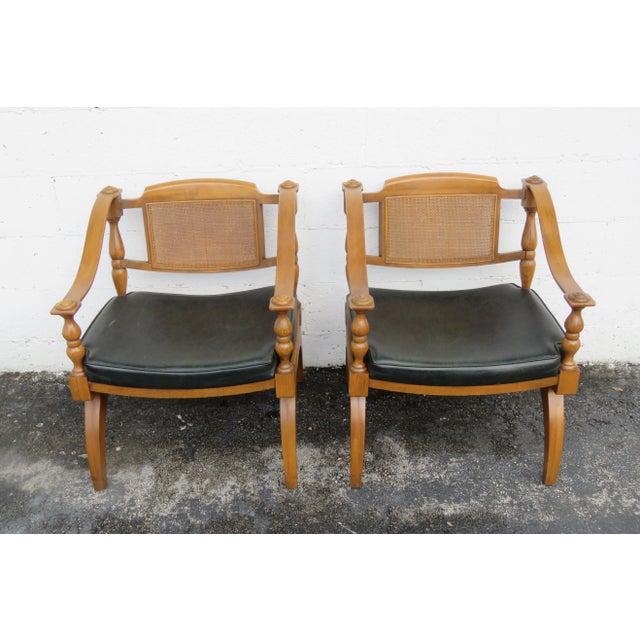Lenoir Mid Century Hollywood Regency Side Chairs a Pair For Sale - Image 13 of 13
