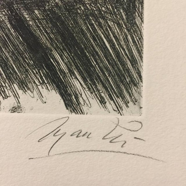 1970s Giacomo Manzú, Artist and Model Edition of 125, 1970, Etching For Sale - Image 5 of 6