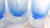 Glass 1970s Blue Cut to Clear Bar Ware Set With Serving Pitcher and Five Glasses - Set of 7 For Sale - Image 7 of 13