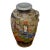 Vintage Japanese Satsuma Moriage Vase Kannon Goddess & Rakan Dragon For Sale