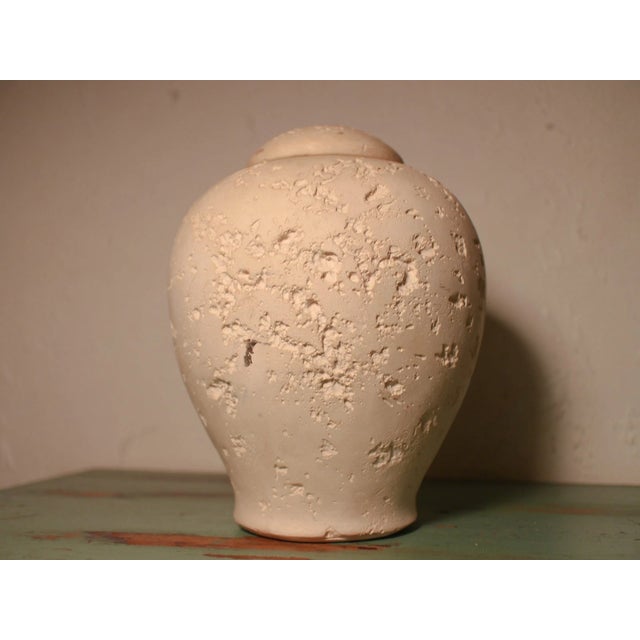 1980s Postmodern Jaru of California Faux Travertine Lidded Jar For Sale - Image 14 of 18