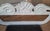 Painted Antique Anglo-Indian Colonial Caned Leather Seat Settees -- a Pair For Sale - Image 9 of 13