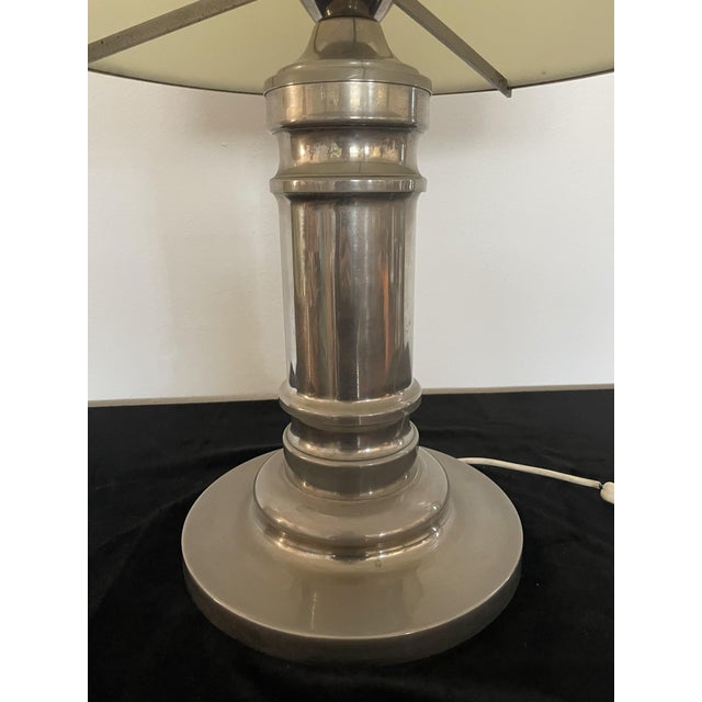 Metal and Acrylic Glass Lamp attributed to Vit Kellj, 1970s For Sale - Image 4 of 6