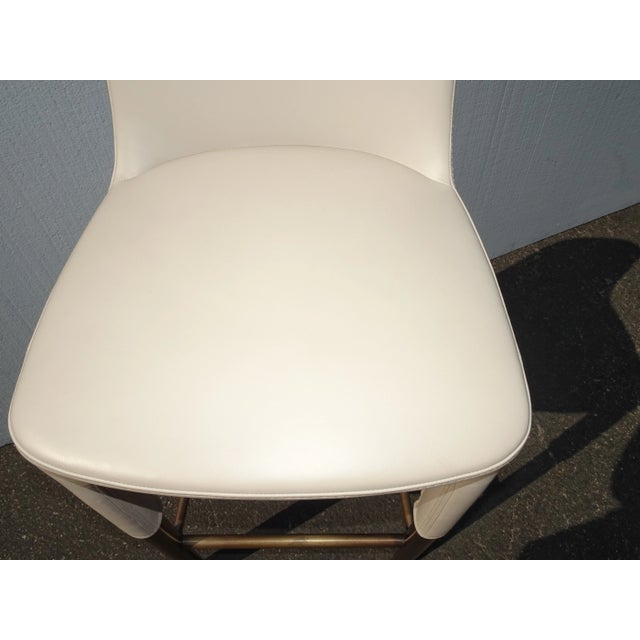 Pedrali Tan Leather Contemporary Bar Stool For Sale - Image 9 of 12