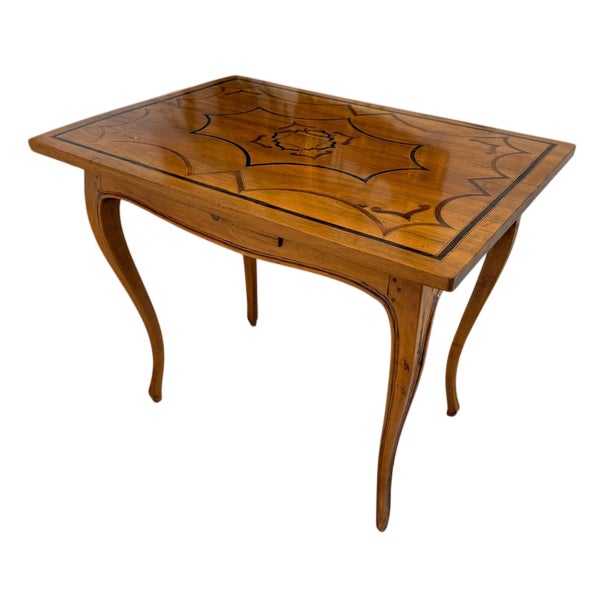 Small Biedermeier Table in Marquetry For Sale
