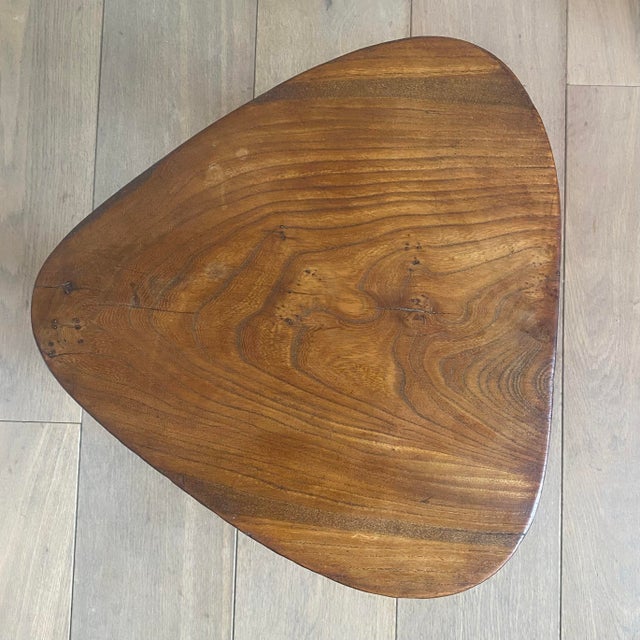 Vintage Brutalist Tripod Stool, 1950s For Sale - Image 10 of 11