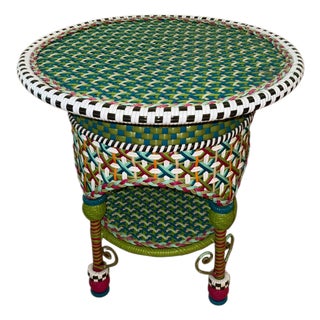 Mackenzie Childs Occasional Side Table For Sale