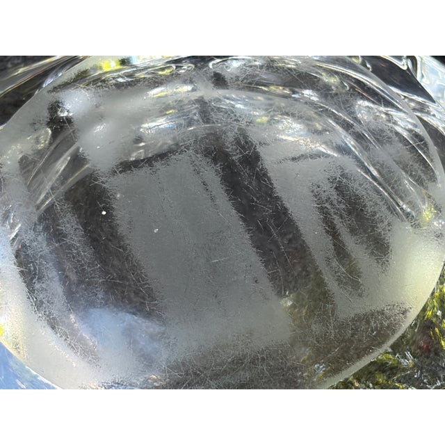 Heavy Mid Century Crystal Catchall Ashtray For Sale - Image 16 of 18