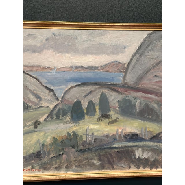 Sven Engblom, Landscape, 1960s, Oil on Canvas For Sale - Image 6 of 18