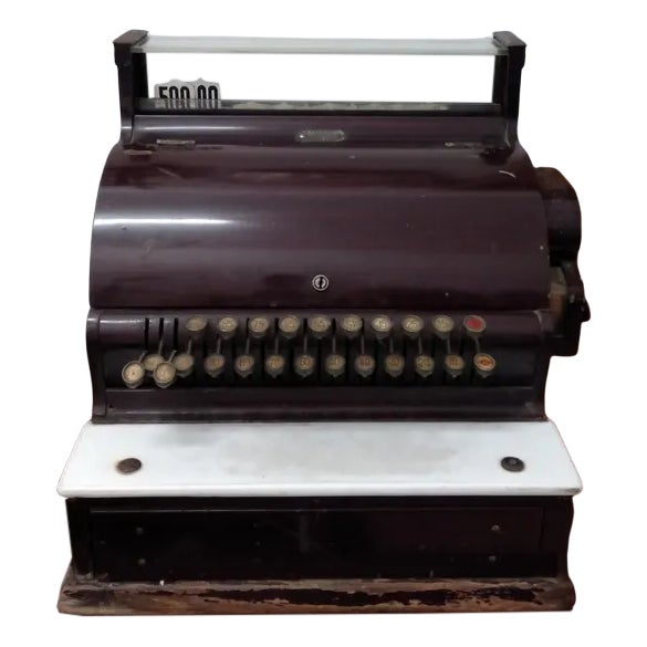 Vintage Cash Register by Giuseppe Regosa & Figli Turin, 1920s For Sale