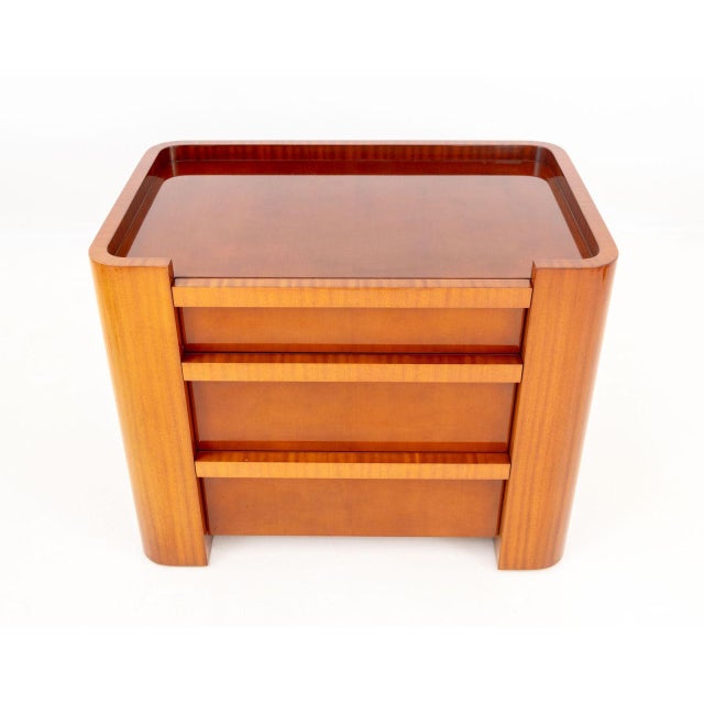 Art Deco Style Mahogany Chest of Drawers, with three frieze drawers. 28.5" H x 36" W x 24" D. Provenance: From an 880...