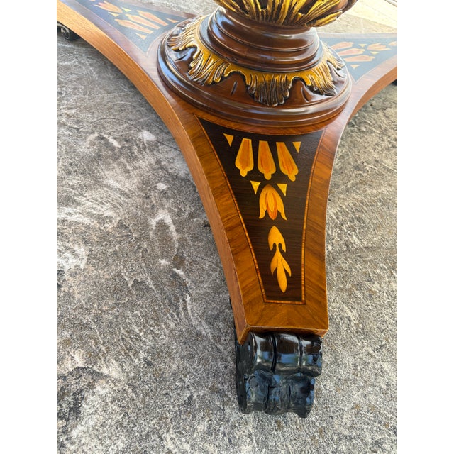 Shell Late 20th Century Italian Handcrafted Center Hall / Dining Table For Sale - Image 7 of 12