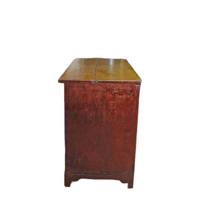 Mongolia Antique Trunk Cabinet For Sale - Image 9 of 12