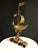Hollywood Regency Monumental Brutalist Gilt Metal Ship Sculpture – Mid-Century Maritime Art For Sale - Image 3 of 8