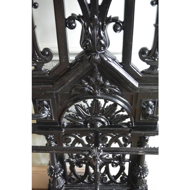 Victorian Cast Iron Hall Stand, 1870 For Sale - Image 9 of 18