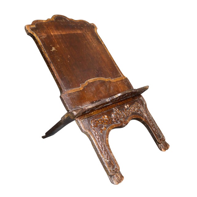 19th Century Carved Walnut Folding Bible/Book Stand. French For Sale In Atlanta - Image 6 of 7