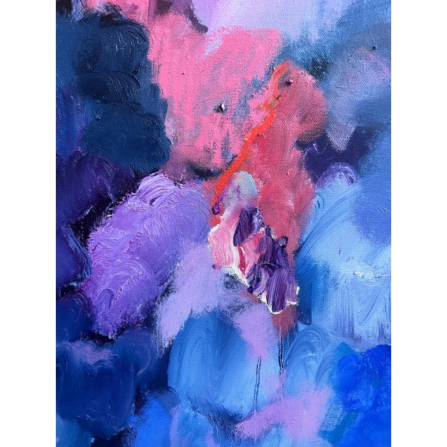 2020s "Waves" by Monica Shulman Contemporary Abstract Expressionist Oil Painting For Sale - Image 5 of 12