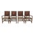 A set of 5 dining chairs (four pictured) from luxury furniture maker Dessin Fournir. The Maximillian chairs feature hand-...