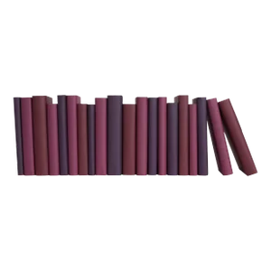 Decorative Books - Berry Paper Wrapped Books - Purple Books By The Foot