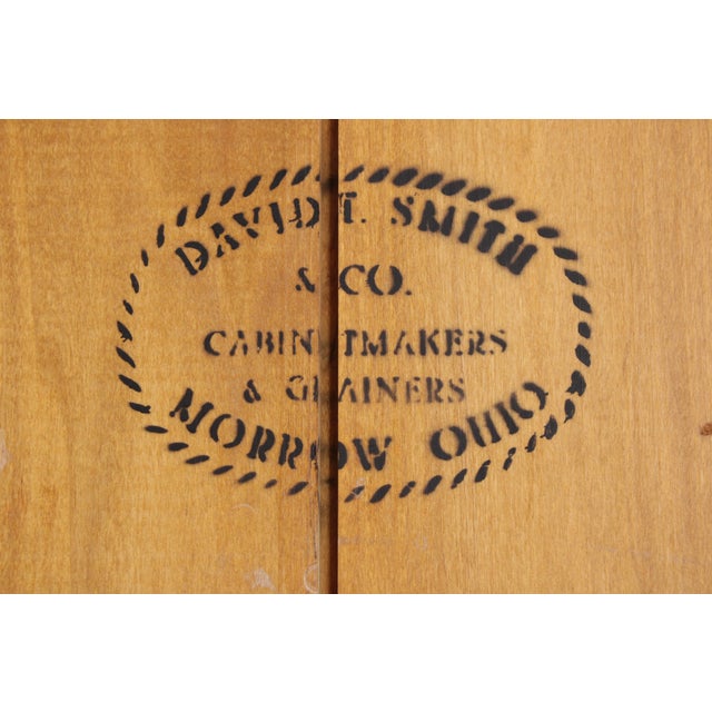 David Smith Tiger Maple 2 Piece Country Corner China Cabinet For Sale - Image 16 of 18