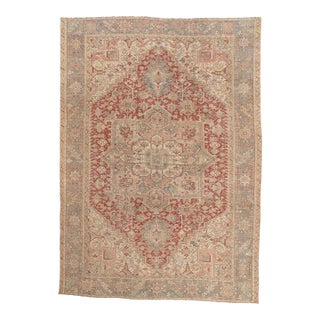 Antique Persian Heriz Rug, 09'04 X 13'00 For Sale