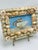 Vintage Oil Painting in Shell Frame For Sale - Image 4 of 5