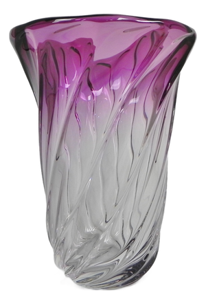 Torsade Vase from Val Saint Lambert, 1950s
