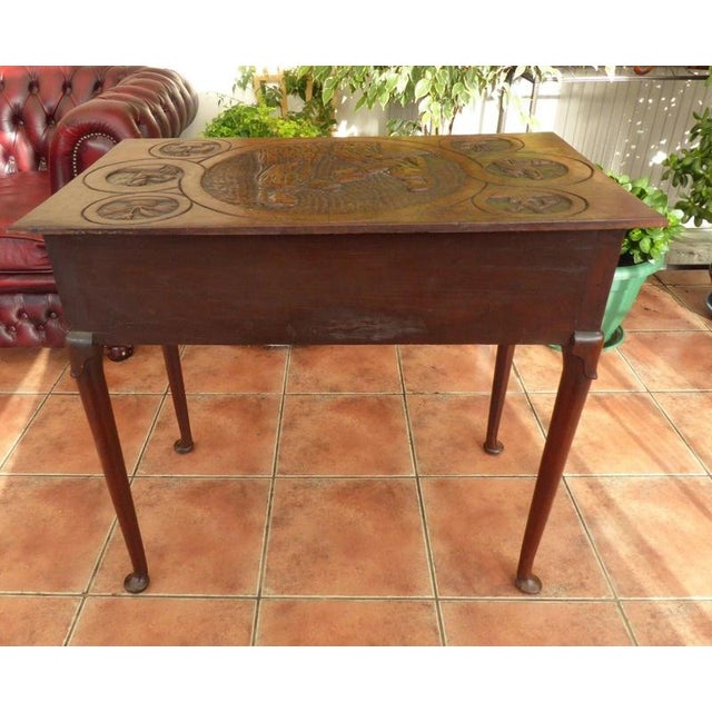 Antique Georgian Mahogany Side Table, 1740 For Sale - Image 12 of 14