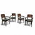 RAC Dining Chairs with Green Leather Cushions from Royal English, Set of 4 For Sale - Image 14 of 14