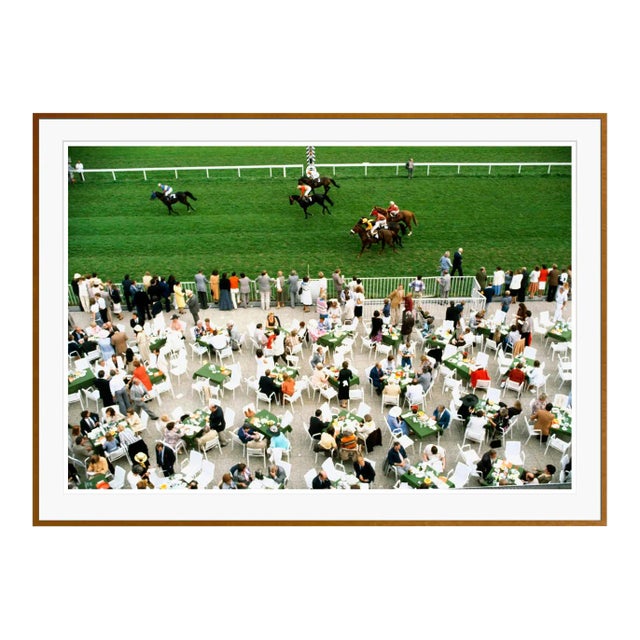 Racing at Baden Baden 1978 by Slim Aarons Framed C-Print For Sale