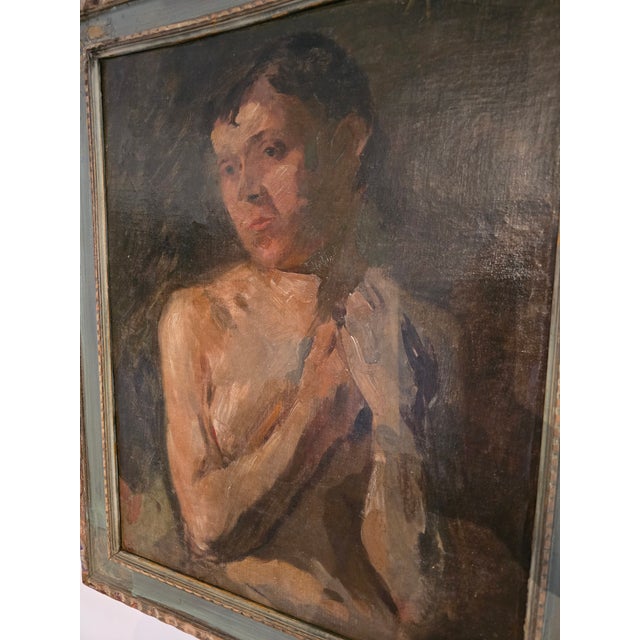 Vintage Mid Century Modern Signed Painting For Sale - Image 11 of 11