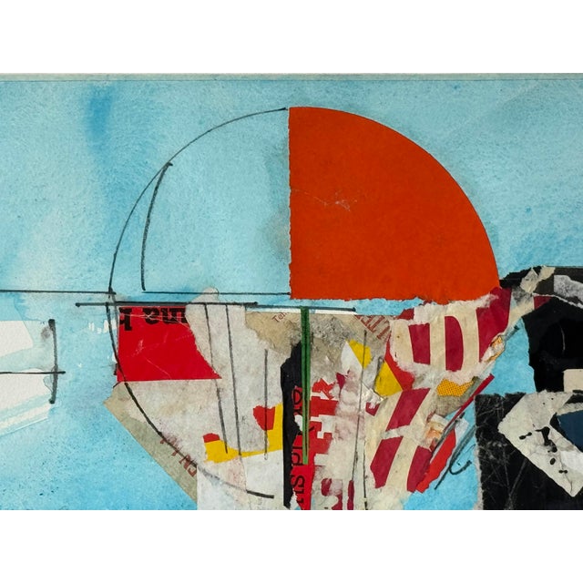 Contemporary Sam Middleton, Circle in the Square 89, Drawing Collage and Mixed Media on Paper For Sale - Image 3 of 10