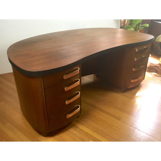 Stow & Davis Art Deco Curved Desk Chairish