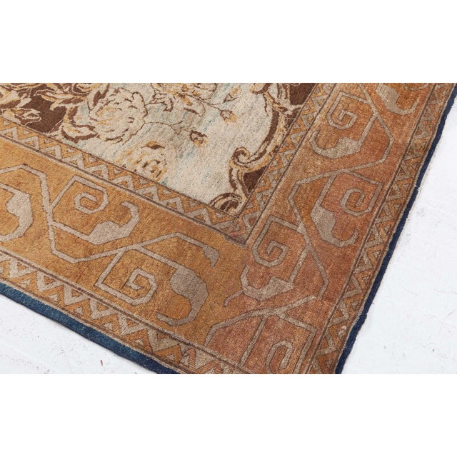 Indian Indian Amritsar Rug For Sale - Image 3 of 9