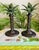 A great vintage set of palm trees candle holders. Fabulous centerpiece to any decor perfect touch for your summer...