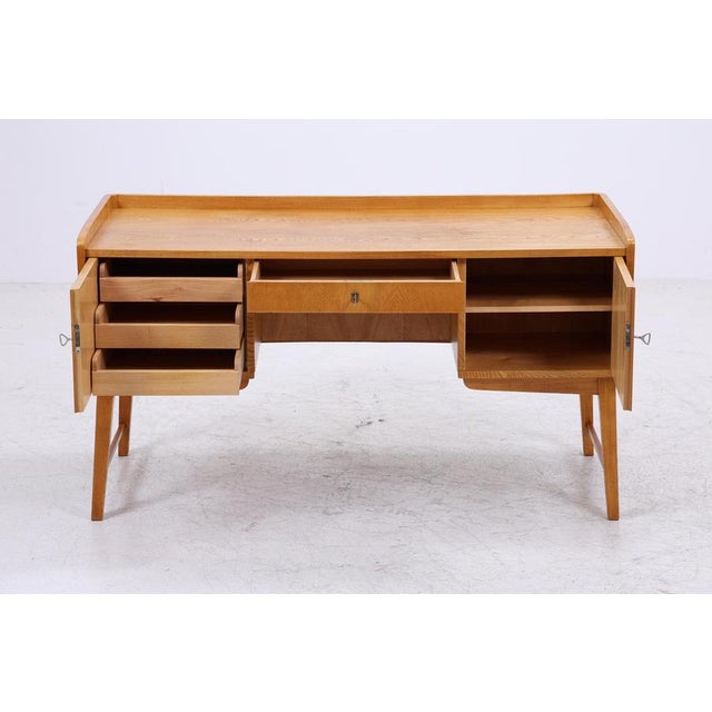Mid-Century Ash Desk, 1960s For Sale - Image 3 of 18