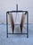 2000 - 2009 Paul McCobb for Fritz Hansen Magazine Holder, Black Steel & Tan Textile For Sale - Image 5 of 12