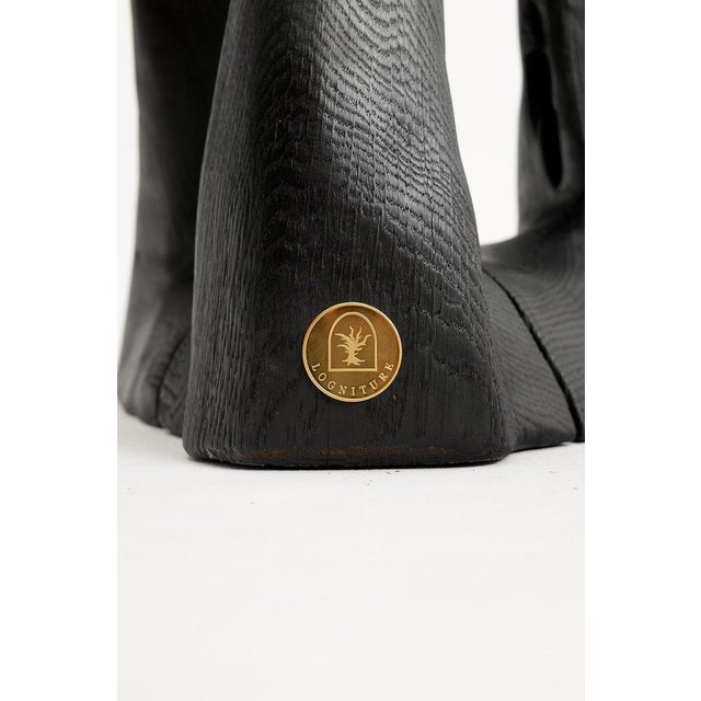 Rustic Sculptural Side Table by Logniture For Sale - Image 4 of 14