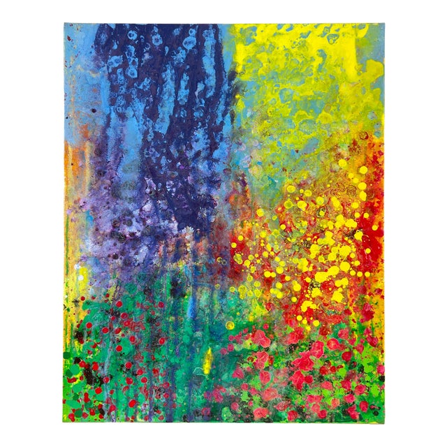 "Garden Series #4" - Abstract Expressionist Composition in Acrylic by Charles David Francis For Sale