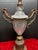 Pair of French Neoclassical Cut Crystal & Patinated Bronze Urn Lamps With Ram/Goat Head Handles For Sale In Jacksonville, FL - Image 6 of 12